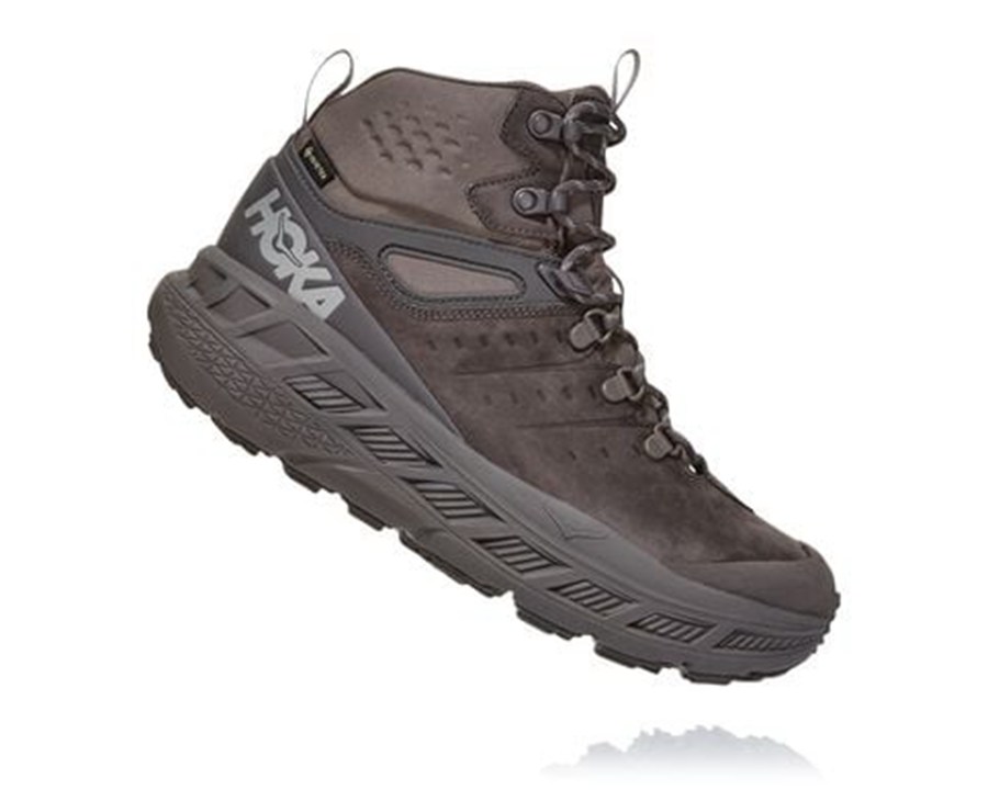 Hoka Australia One One Stinson Mid GORE-TEX - Mens Hiking Boots Brown - PRDHN-5429